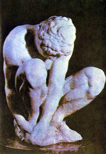 Микеланджело. Скорчившийся мальчик. Между 1520-1534