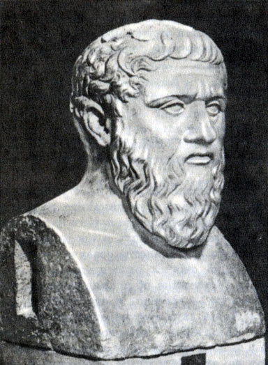 Платон (427-347). Римская мраморная копия с греческого оригинала. Ок. 370 до н. э
