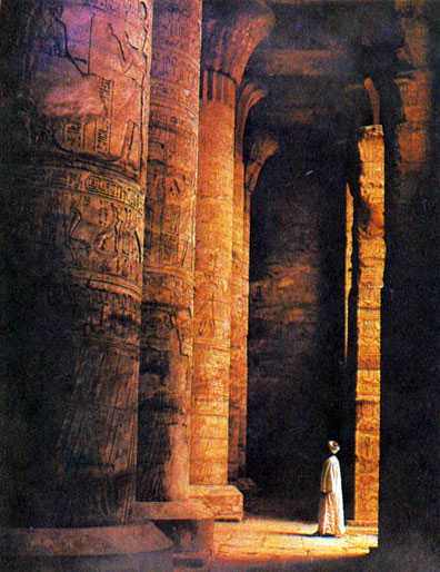 Развитие стоечно-балочной конструкции в архитектуре. Храм Амона в Карнаке (Египет). XV в. до н. э